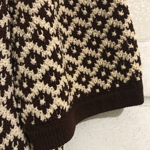 St John Collection Brown Cream Cardigan Lg - Picture 3 of 6